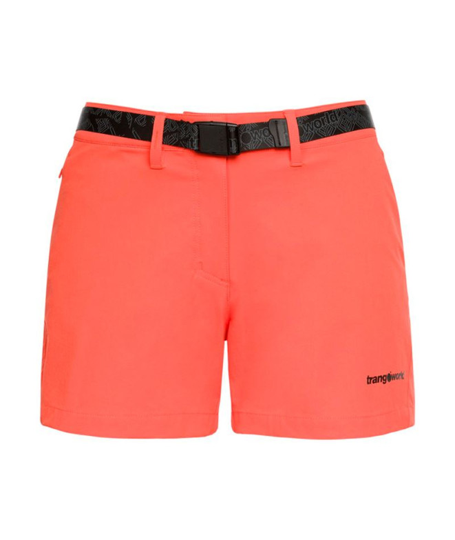 Calça Curtos Trangoworld Ambert Mulher Coral