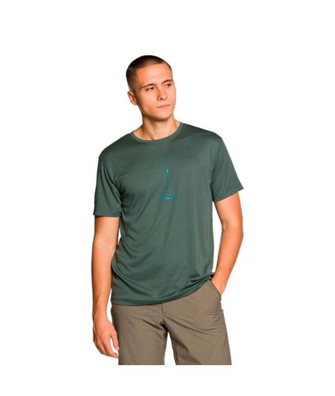Camiseta Trangoworld Adigo Hombre Azul Verdoso