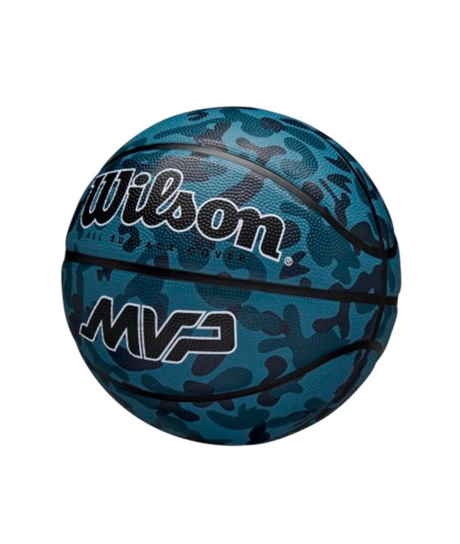 Balle de Basket-ball Wilson Mvp Camo Bskt Bleu