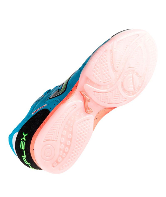 Zapatillas Joma Top Flex 2527 Turquesa Indoor Niño