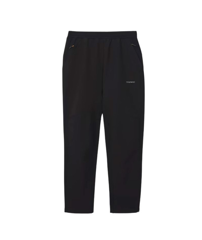 Pantalón de Trail Nnormal Active Warm Svart Hombre Negro