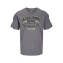 Camiseta Jack and Jones Jjelogo O-Neck 2 Col Ss25 Hombre Castlerock
