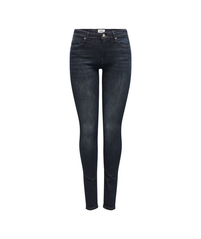 Pantalones Only Onlshape Reg Skinny Rea095 Noos Black Denim Mujer
