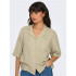 Camisa Only Onlthyra Ss Noos Oxford Tan Mujer