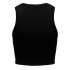 Camiseta Only Onlvilma S/L Cropped Tank Noos Black Mujer
