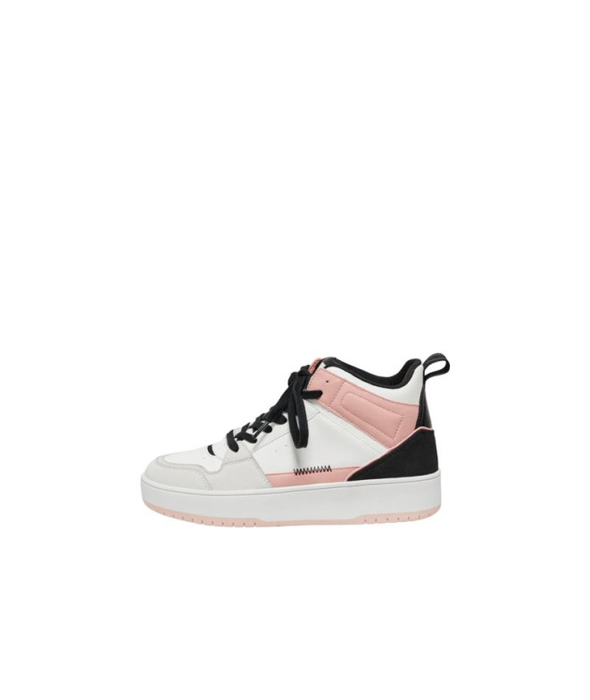 Zapatillas Only Onlsaphire-2 Pu High Noos White Detail:Black Mujer