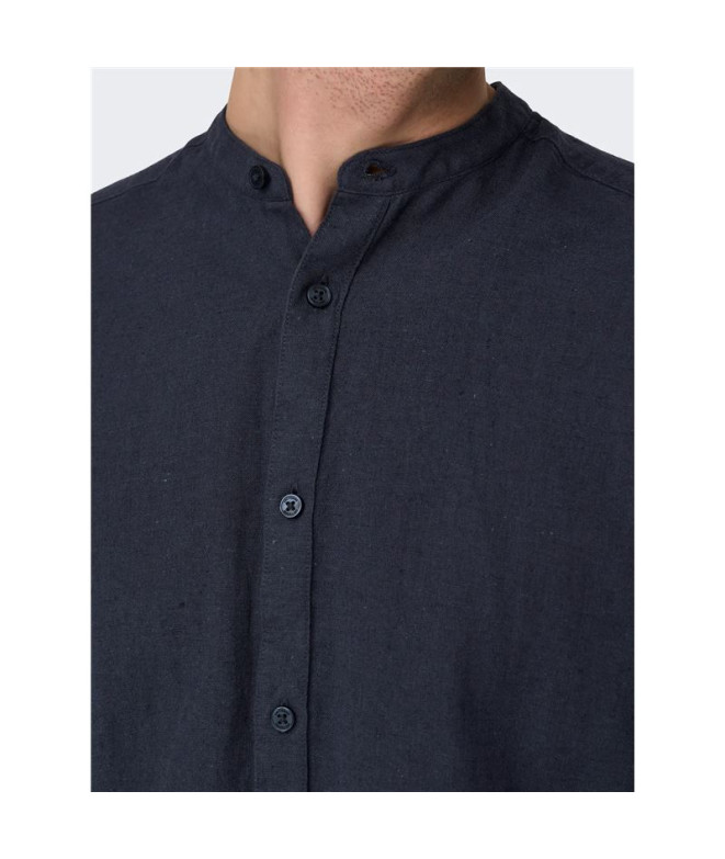 Only & Sons ONSCAIDEN LIFE RELAX RESORT - Camicia - stormy weather/blu