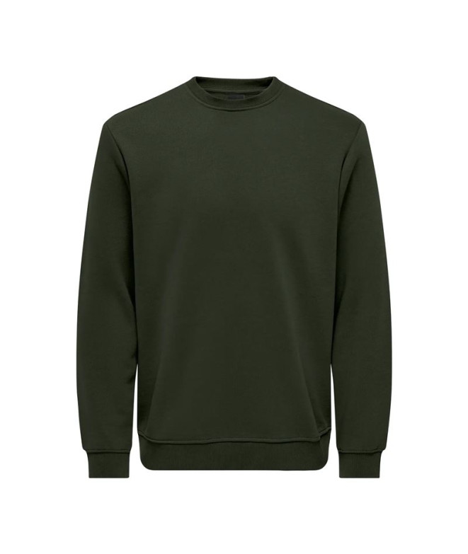 Sudadera Only & Sons Onsconnor Reg Crew Neck Noos Rosin Hombre