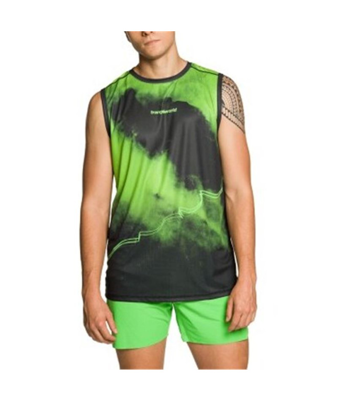 T-shirt Trangoworld Merles Homme Vert