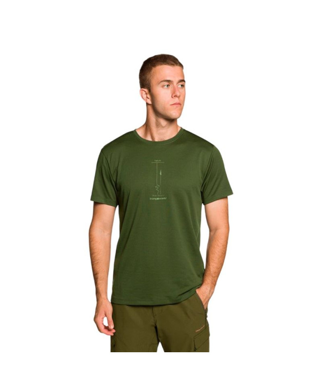 Camiseta Trangoworld Adigo Hombre Verde Osscuro