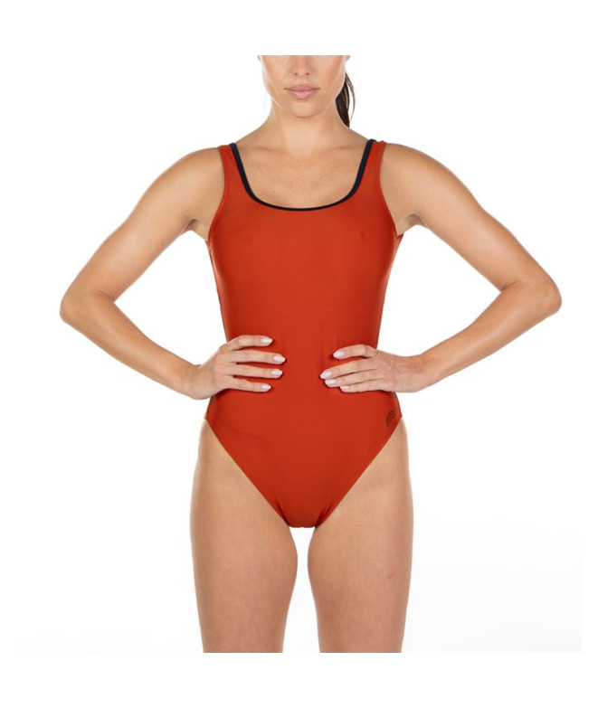 Bañador de Natación Aquarapid Anaitis Mujer Rojo