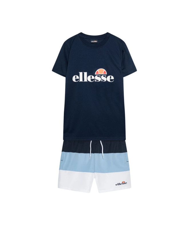 Conjunto Ellesse Vescia T-Shirt And Short Set Infantil Marino