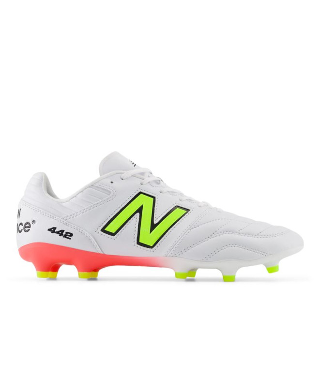 Botas de Fútbol New Balance 442 Pro Ag V2 Hombre Blanco