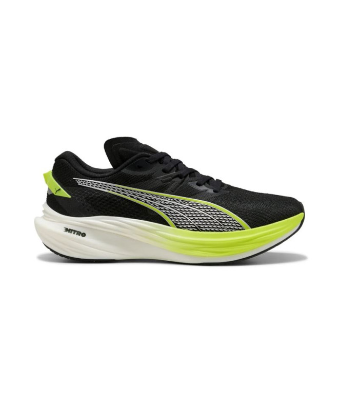 Zapatillas de Running Puma Deviate Nitro 3 Hombre Negro/Amarillo