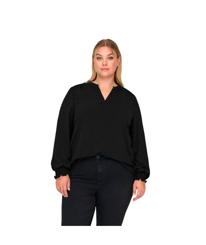 Camiseta Only Carmetta Life V-Neck Noos Black Mujer