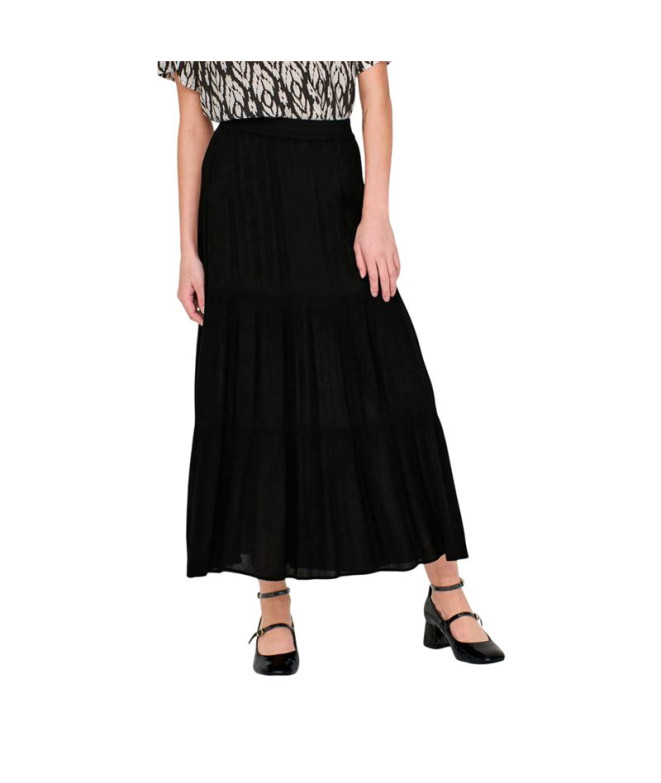 Jupe Only Onlmikka Vie Longue Jupe Wvn Noos Femme Noir