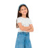 Camiseta Only Kogbella Life Short Aop S/S Noos Mazarine Blue Detail Infantil