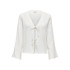 Camiseta Only Onlirina S/S O-Neck Top Jrs Noos Mujer Cloud Dancer