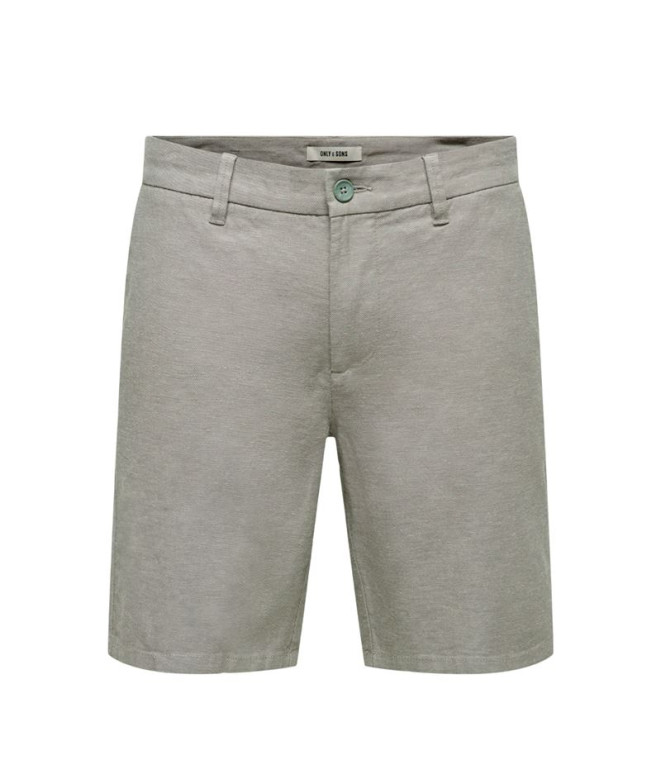 Pantalón Only & Sons Onsmark 0011 Cotton Linen Noos Castor Gray Hombre