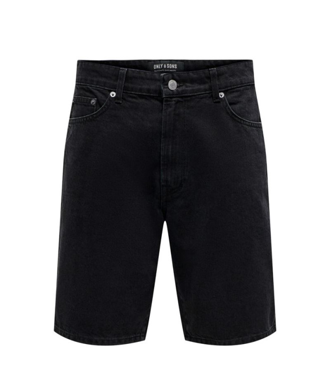 Pantalón Only & Sons Onsfade Black 9087 Tai Dnm Noos Black Denim Hombre