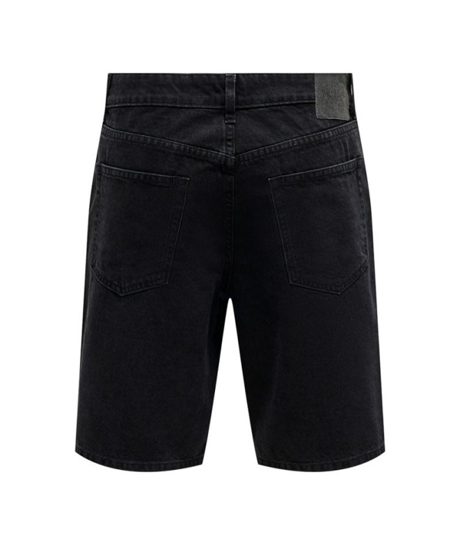 Pantalón Only & Sons Onsfade Black 9087 Tai Dnm...