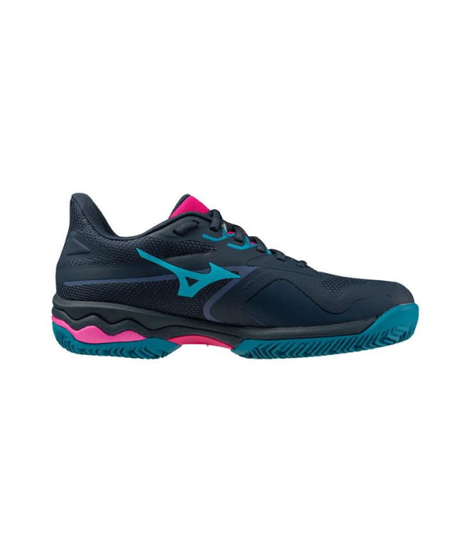 Zapatillas de Pádel Mizuno Wave Exceed Light 2 Padel Mujer Azul Marino