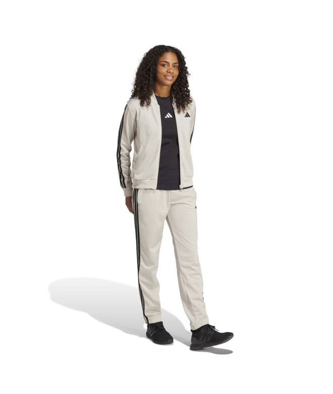 Chandal adidas 3 Bandas Tr Mulher Bege/Preto