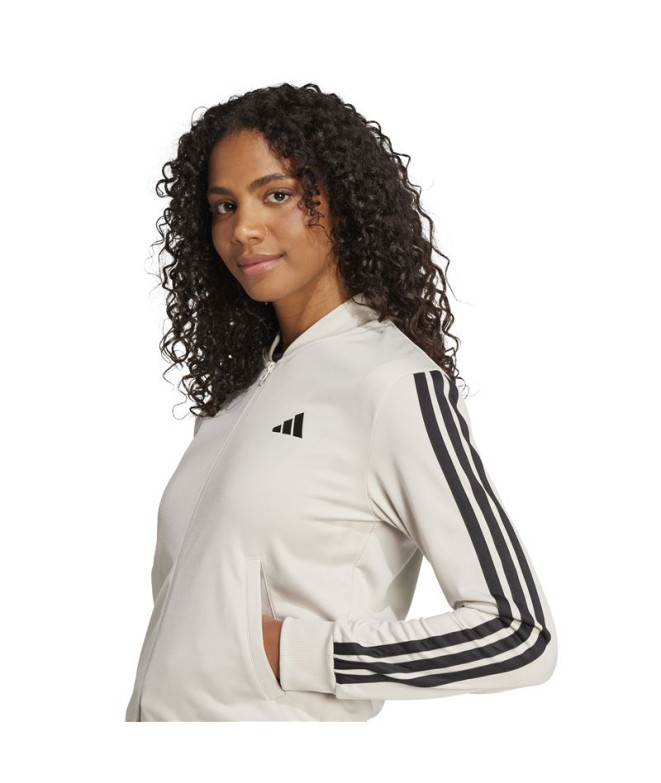 Chandal adidas 3 Bandas Tr Femme Beige/Noir