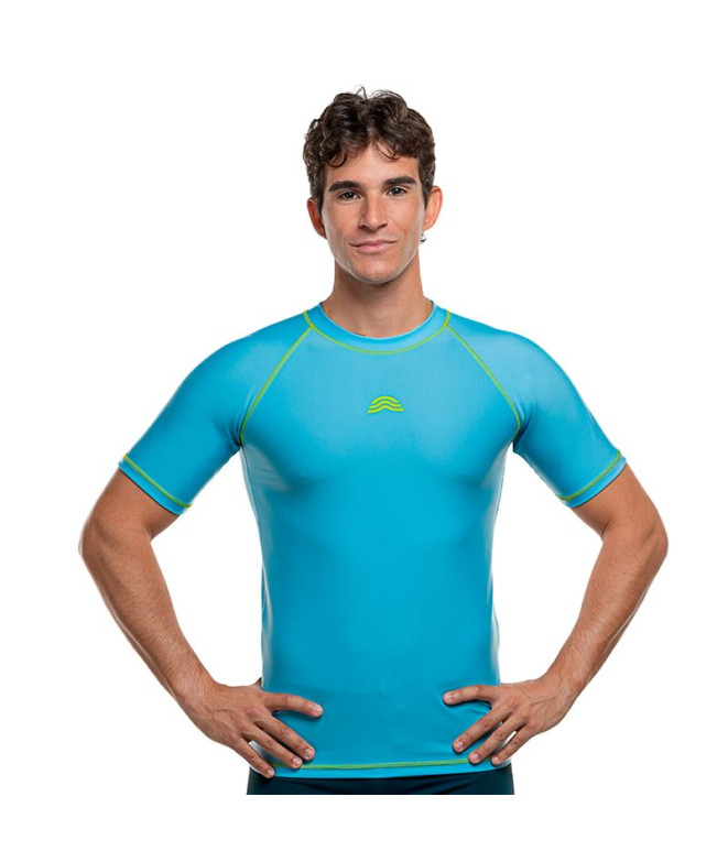 Camiseta de Natación Aquarapida T.Shirt Uv Hombre Azul