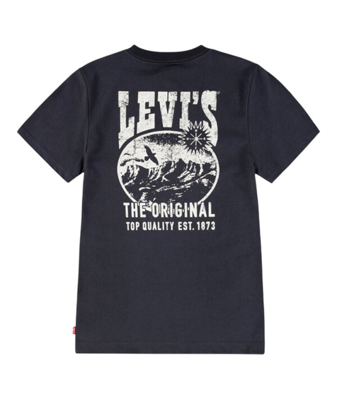 T-shirt Levi's Lvb Valley View Enfant Jet Noir