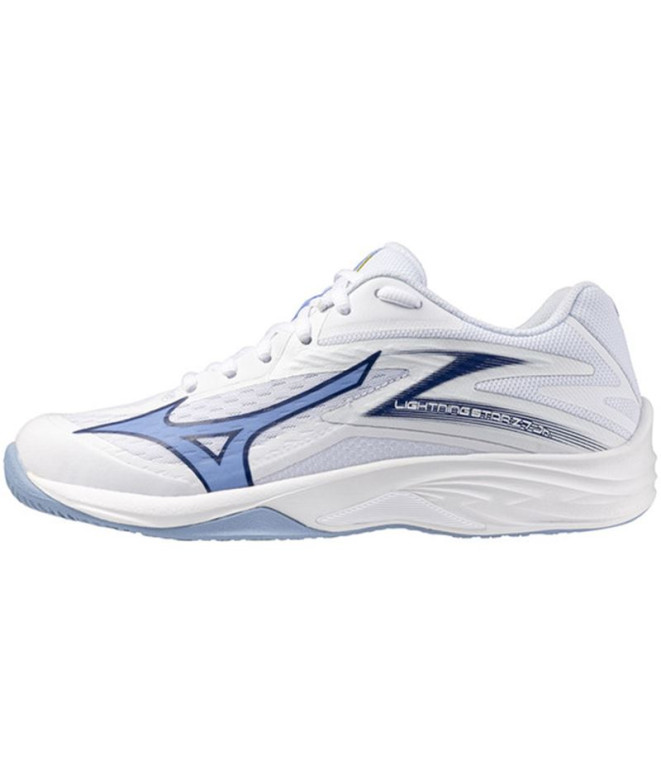 Zapatillas de Voleibol Mizuno Lightning Star Z7 Jr Infantil Blanco