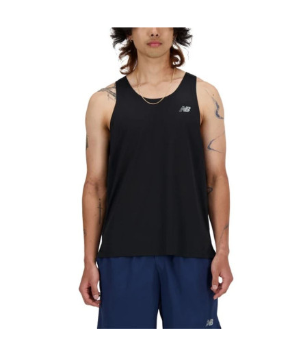 Camiseta New Balance Sport Essentials Singlet Homem Preto Camiseta New Balance Sport Essentials Singlet Homem Preto