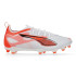 Botas de fútbol  Puma Ultra 5 Pro Fg/Ag Niño Blanco/Negro/Rojo Brillante