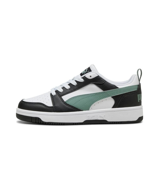 Chaussures Puma Rebound V6 Lo Jeune Noir/Vert...