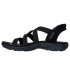 Sandales Skechers Slip-Ins Reggae Slim - Stretch Femme Noir