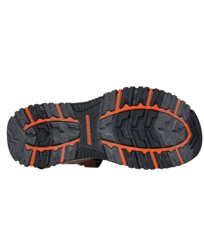 Sandálias Skechers Prewitt - Rigdon Homem Marrom