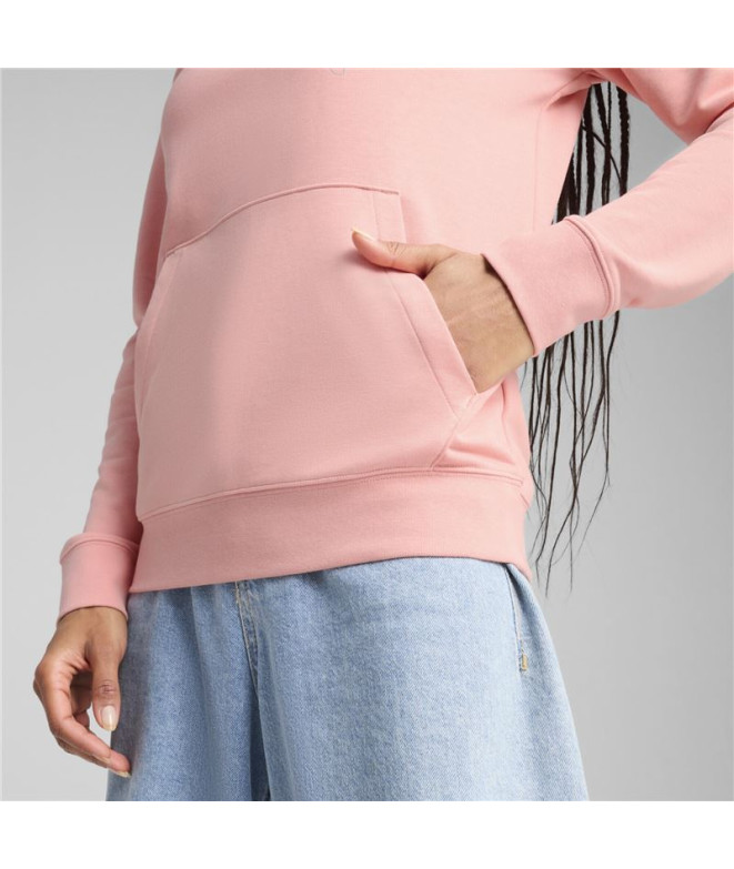 Moletom Puma Essentials Metallic Mulher Rosa...