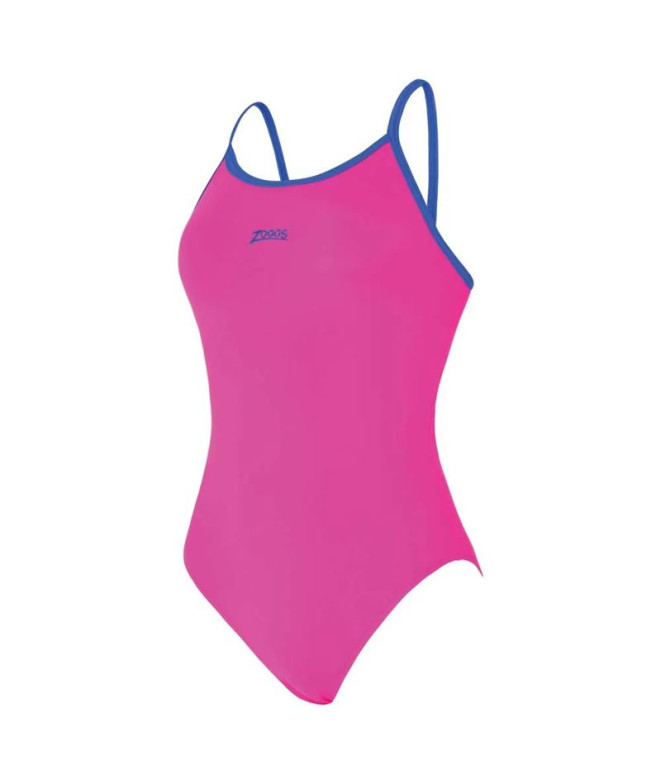 Bañador de Natación Zoggs Kona Triback Mujer Rosa/Royal