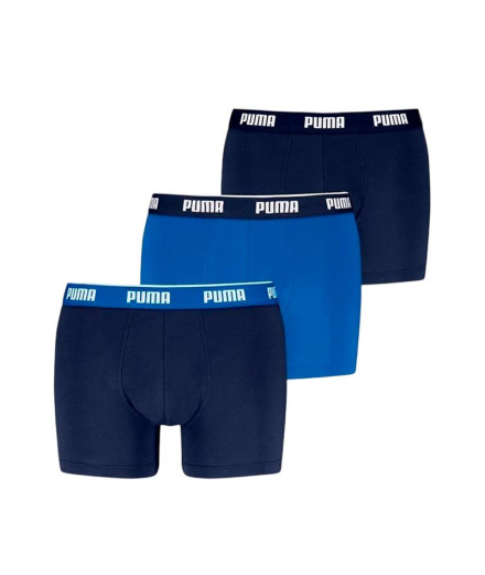 Cuecas Puma Everyday Basic Boxers 3P Homem True Azul Combo