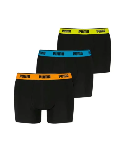 Calzoncillos Puma Everyday Basic Boxers 3P Hombre Negro Pop Calzoncillos Puma Everyday Basic Boxers 3P Hombre Negro Pop