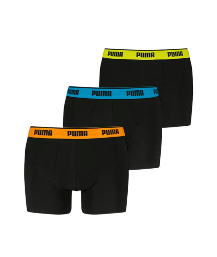 Cuecas Puma Everyday Basic Boxers 3P Homem Preto Pop
