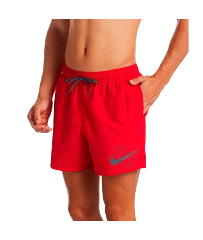 Bañador de Playa y Piscina Nike Logo Solid Hombre Rojo