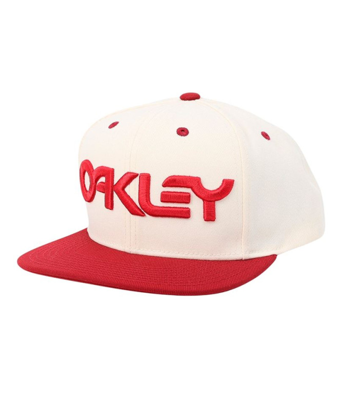 Gorra de Casual Oakley Mark III Hombre Arctic Blanco/Iron Rojo