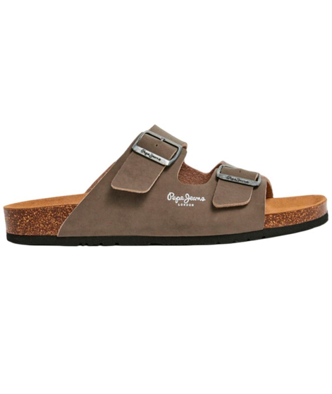 Sandalias Pepe Jeans Bio M Double Velour Hombre Stone Beige
