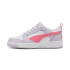 Chaussures Puma Rebound V6 Lo J,Lilac Frost Mag Enfant Lilac Frost/Magic Rose/Blanc