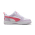 Chaussures Puma Rebound V6 Lo J,Lilac Frost Mag Enfant Lilac Frost/Magic Rose/Blanc