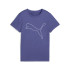 Camiseta de Fitness Puma W Tad Essentialsential Logo Mujer Azul Cristal