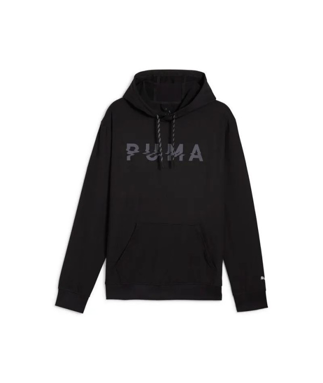 Sudadera de Fitness Puma M Cloudspun Branded Hombre Negro