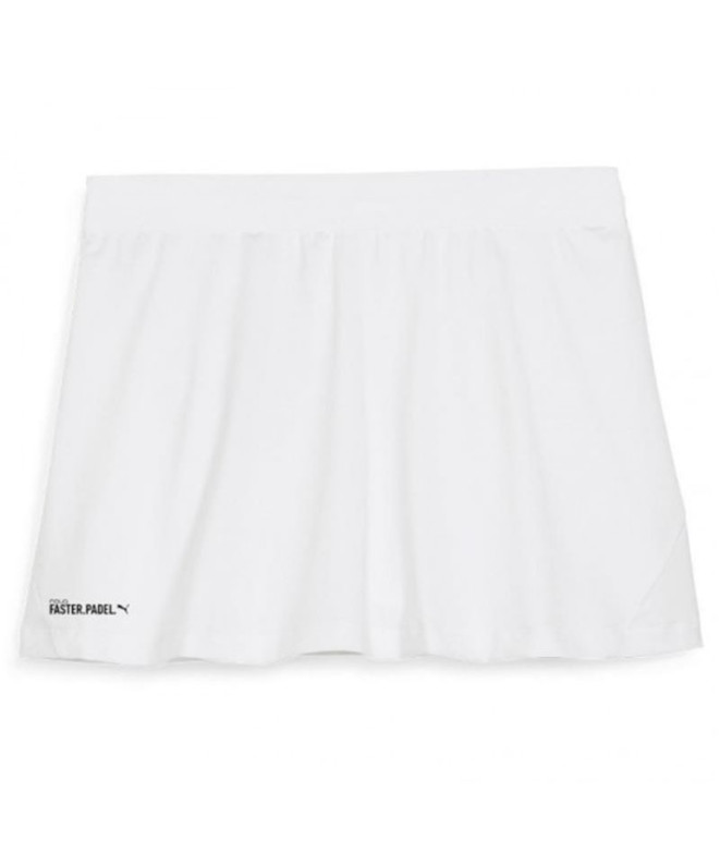 Falda de Pádel Puma Individual Mujer Blanco