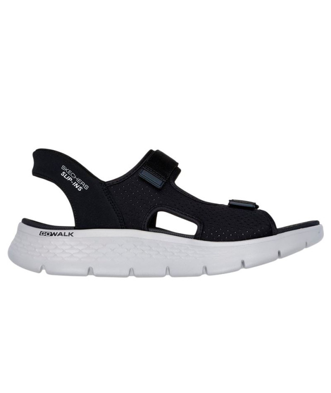 Sandalias Skechers Slip-Ins Go Walk Flex Hombre Negro